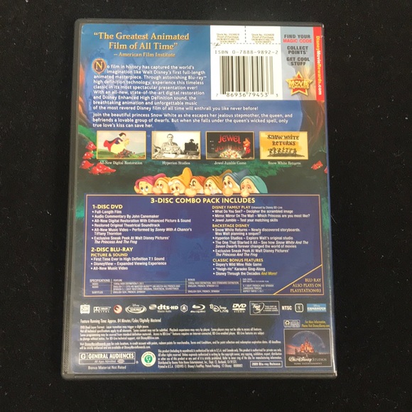 Snow White - Disney DVD/Blu-Ray - Picture 2 of 2
